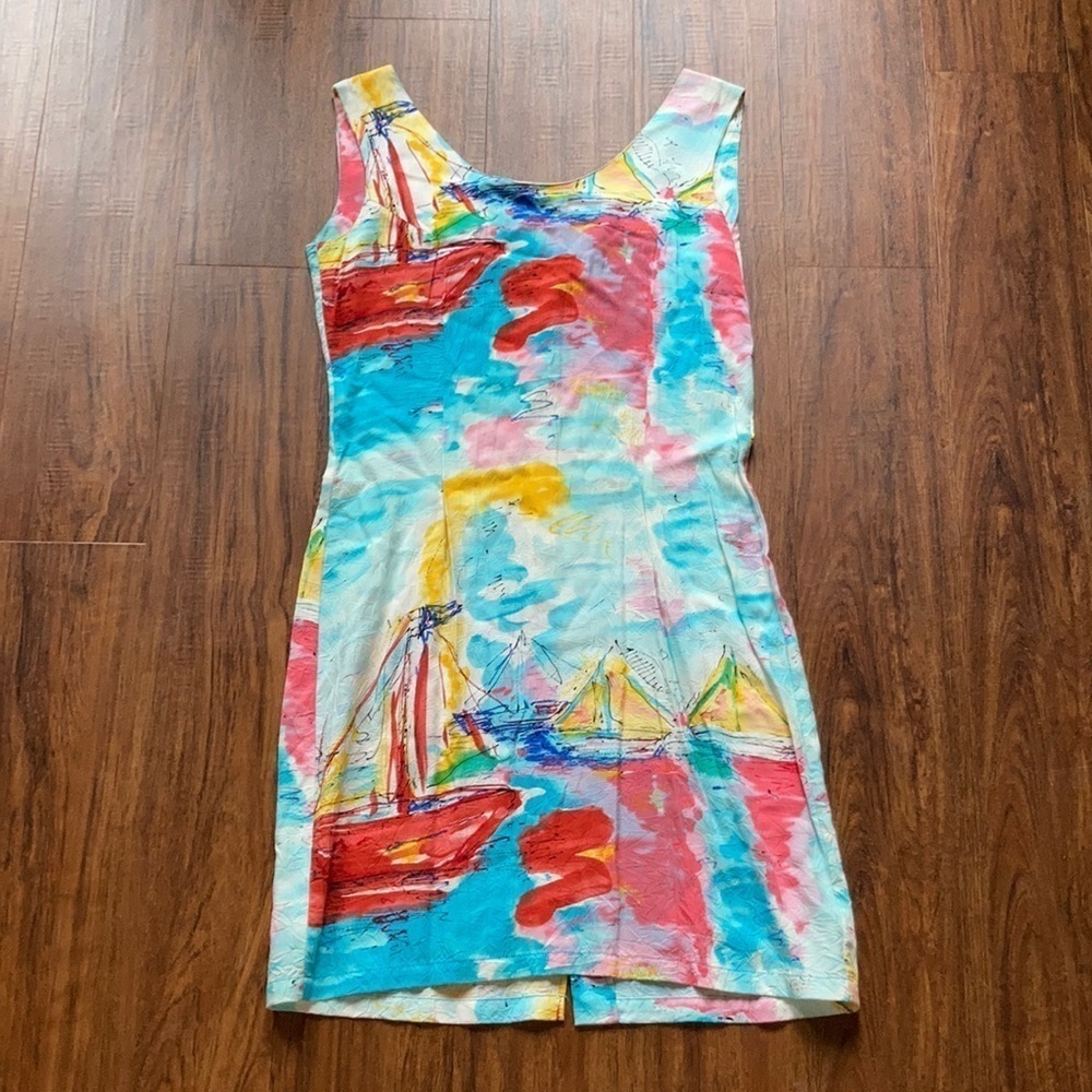 Jams World vintage dress sail boat pattern size 11‎